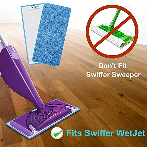 KEEPOW Lot de 5 serpillères de rechange compatibles avec Flash Powermop (Bleu)