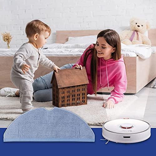 KEEPOW Serpillière de Nettoyage pour Roborock S7 MaxV Ultra / S7 MaxV / S7 MaxV Plus / S7+/ S7 Series Robot Aspirateur, Accessoires Pièces de Rechange en Chiffon Microfibre (10 Pièces)
