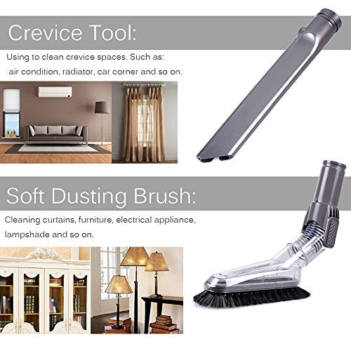 KEEPOW 1501V 7 pezzi Accessori per dyson Aspirapolvere portatili,Accessori Set adatti a V6,DC33,DC35,DC39, DC45, DC62