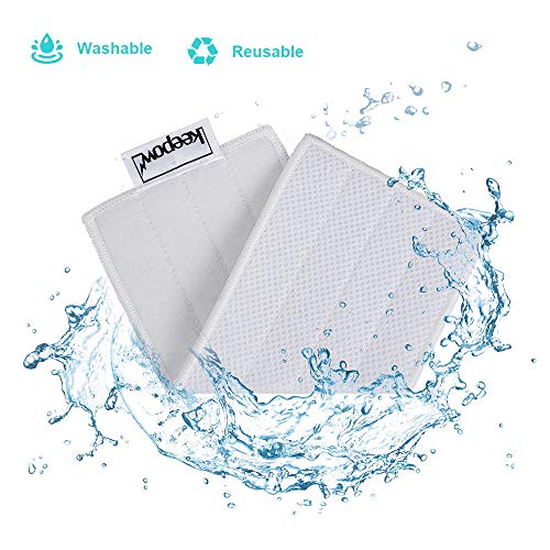 KEEPOW Microfibre Cloths Compatible with Kärcher KV 4 Cleaning Cloth, Velcro Fastening and Washable Pack of 5