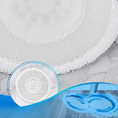 KEEPOW Replacement Steam Mop Pads for Shark S6002UK Steam Mop, Steam & Scrub All-in-One Mop Pads (2 Soft Pads + 2 Scrub Pads + 2 Heavy Duty Scrub Pads)