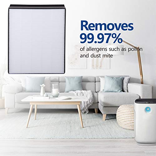 KEEPOW Lot de 2 filtres de rechange pour purificateur d'air AC4012/10 | Filtre HEPA et charbon actif AC4123/10 et AC4124/10 1+1