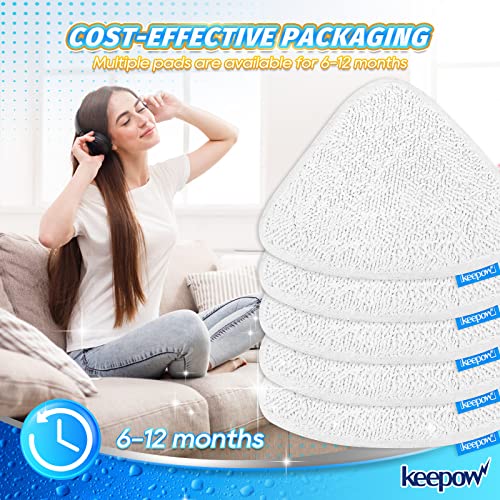 KEEPOW 5 PCS Recharge Balai Vapeur Vileda, Housse de Lingette Compatible avec le nettoyeur vapeur Vileda Steam et le nettoyeur vapeur Vileda Steam Plus
