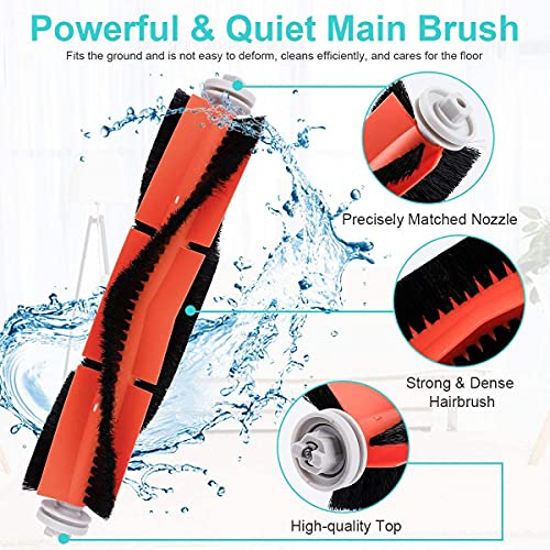 KEEPOW Lot de 21 pièces pour Roborock S5 Max, pièces de rechange également compatibles avec Roborock S6 MaxV, S6 Pure, S6, S5, S50, S55, E4