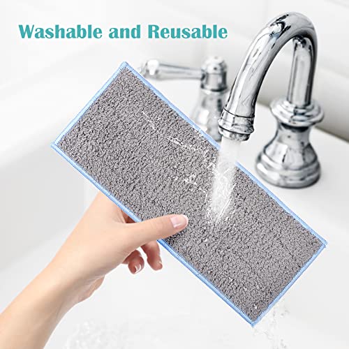 KEEPOW Lot de 4 serpillières lavables réutilisables pour Braava Jet M6134