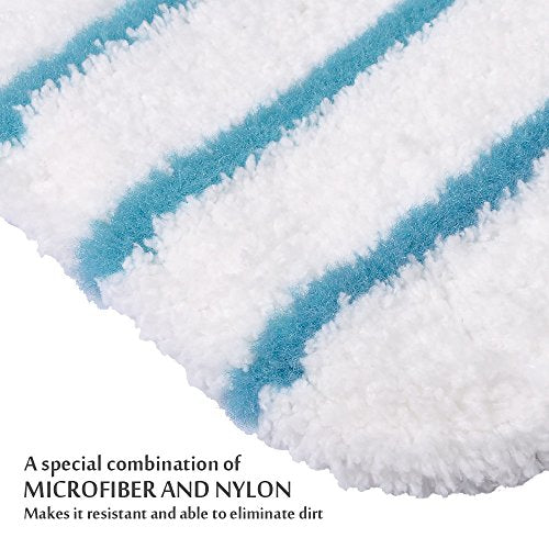 KEEPOW 5 Pack Microfibre Replacement Cleaning Pads for Black & Decker Steam Mop FSMH1321, FSM1605, FSMH13151SM, Part# FSMP20