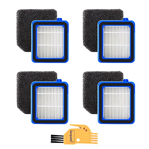 KEEPOW Filter Set for AEG QX6, QX7, QX8-2, ASKW1 - Accessories Replacement Filter Vacuum Cleaner with 4 Pre-Motor Filters, 4 Washable Hygiene Filters, 1 Cleaning Brush