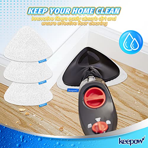 KEEPOW Lot de 5 tampons de rechange pour balai vapeur Viledas Steam Mop Plus et Viledas Steam Mop - Lavables