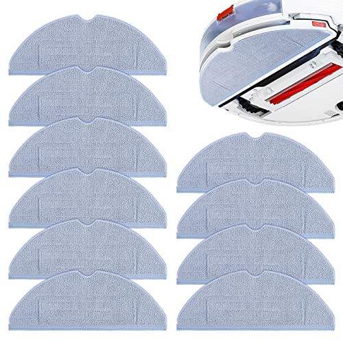 KEEPOW Serpillière de Nettoyage pour Roborock S7 MaxV Ultra / S7 MaxV / S7 MaxV Plus / S7+/ S7 Series Robot Aspirateur, Accessoires Pièces de Rechange en Chiffon Microfibre (10 Pièces)