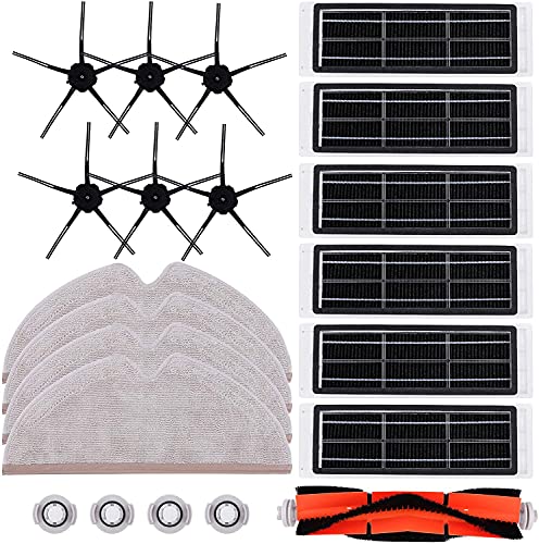KEEPOW 21 Stück für Roborock S5 Max Zubehör, Ersatzteile auch kompatibel mit Roborock S6 MaxV, S6 Pure, S6, S5, S50, S55, E4 Saugroboter