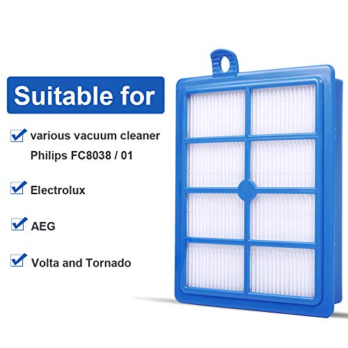 KEEPOW Lot de 3 filtres d’évacuation HEPA13 pour Philips/AEG/Electrolux/Tornado/Volta