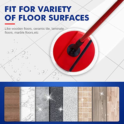 KEEPOW Mop Head Replacement for Vileda Spin and Clean Mop, Spin and Clean Mop Refill Compatible with Vileda Spin Mop and Bucket Set