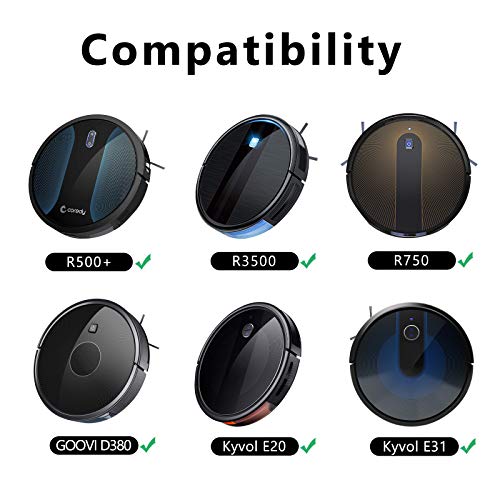 KEEPOW 18 Pack Replacement Parts Accessories for Coredy R750, R550(R500+) ,R3500, Kyvol E20, E30, E31 Robot Vacuum Cleaner