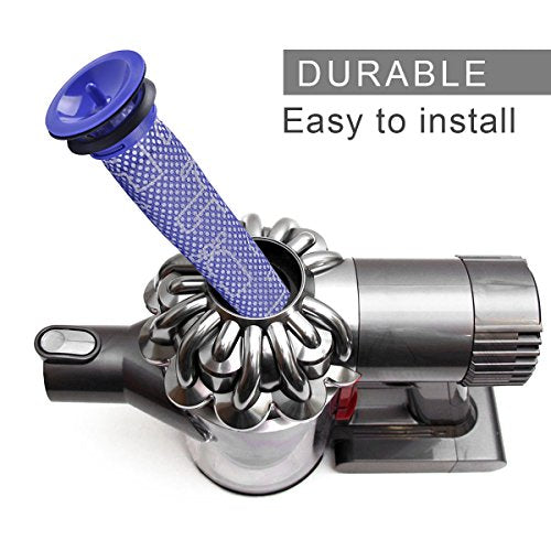 KEEPOW Filtre pour Aspirateur Dyson V8 V7 V6 DC62 Accessoire, Pre-Moteur Filtres de Rechange pour Dyson DC58 DC59 DC61 965661-01 Lot de 3