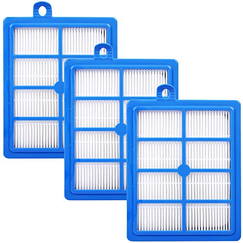 KEEPOW 4703F Filtro di ricambio HEPA13 universale FC8038 01 per Philips sottovuoto AEG LX7 Electrolux Tornado Volta filtro S misura standard universale ideale per chi soffre di allergie confezione da 3