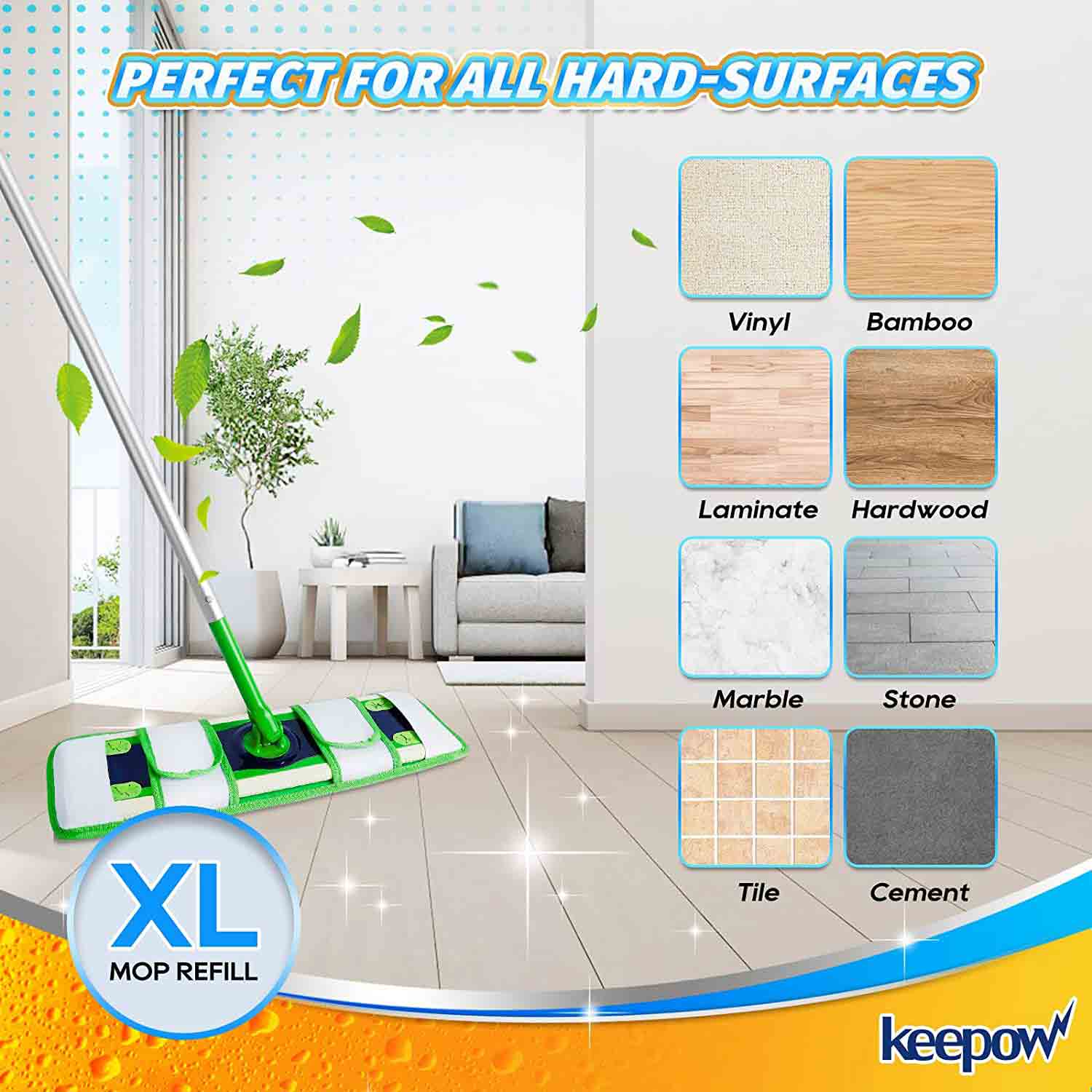 Keepow Dry Refills for Swiffer XL Mop