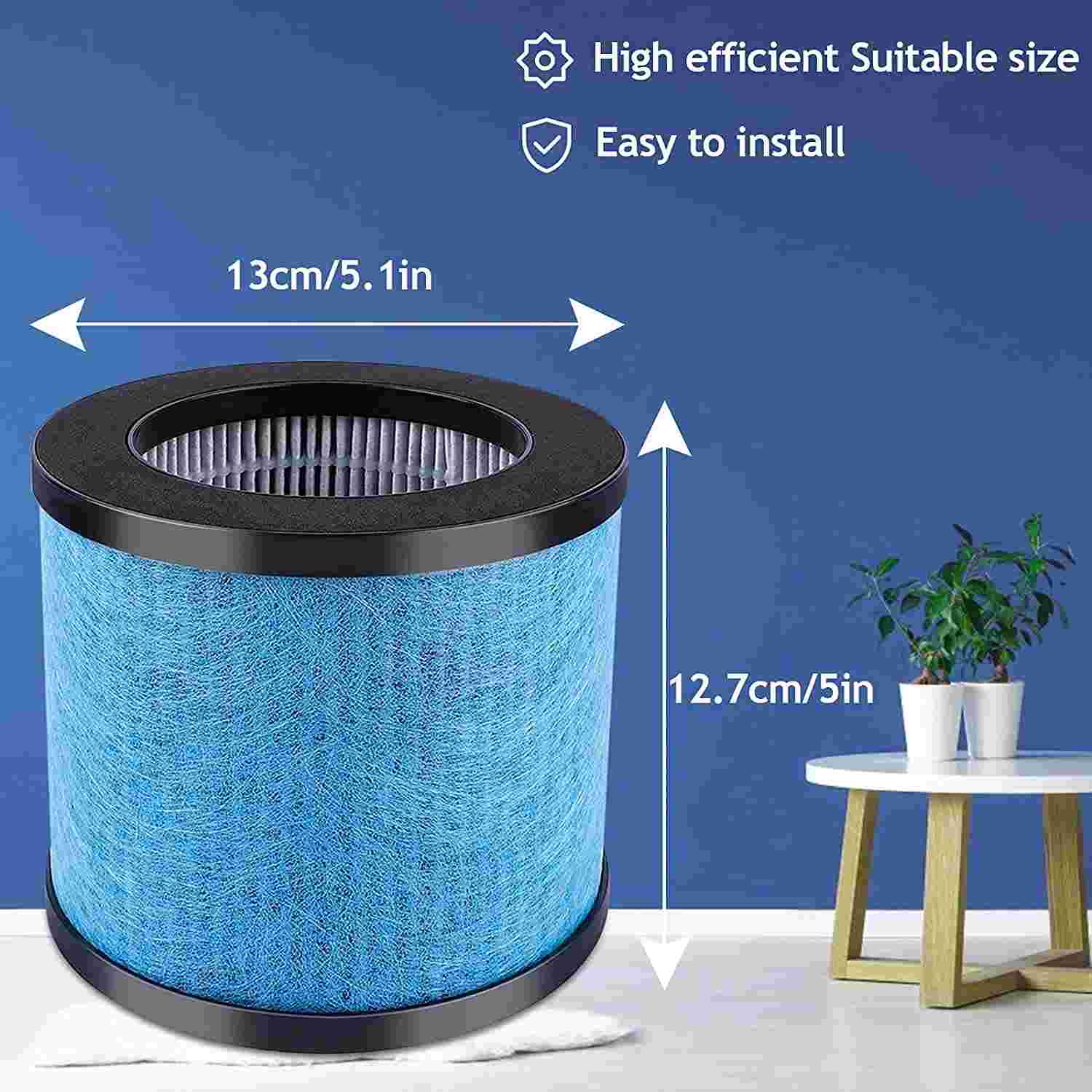 KEEPOW TPAP002 Hepa Filter Replacement for TOPPIN TPAP002 HEPA Air Purifier Comfy Air C1