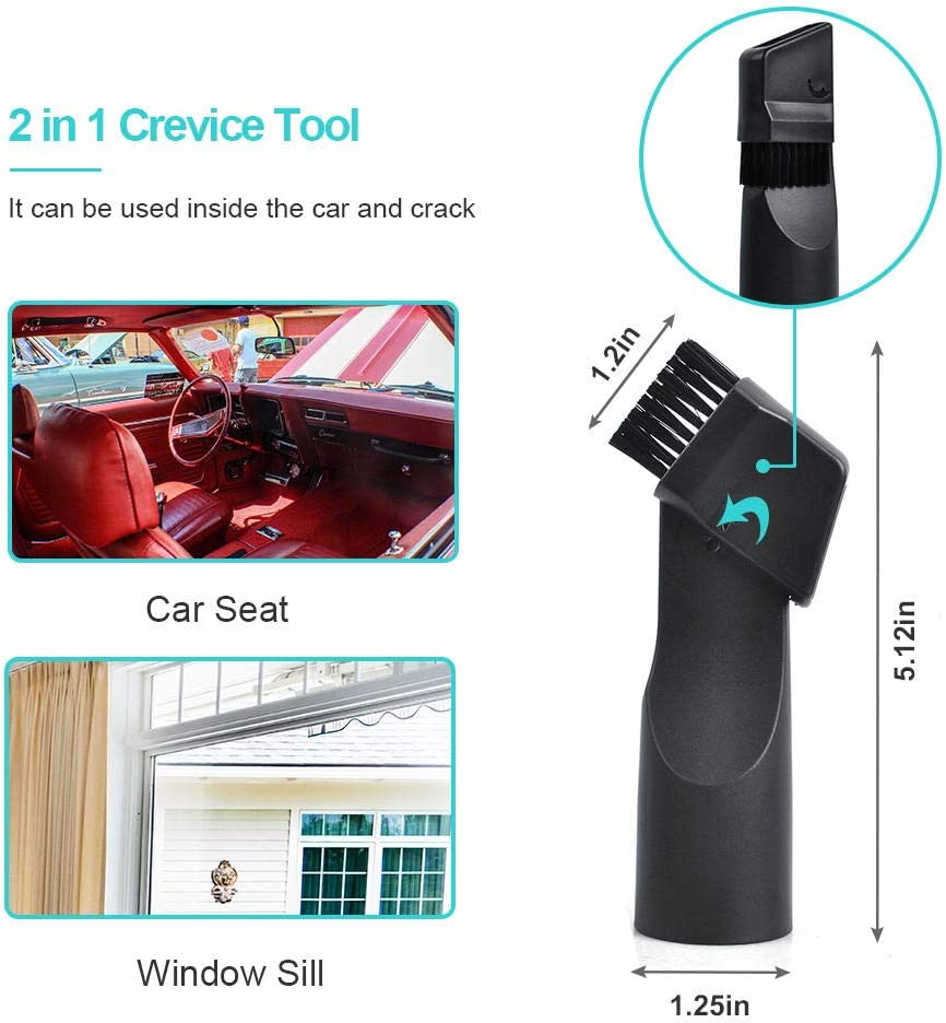 KEEPOW Universal Vacuum Attachments Accessories Cleaning Kit Hardwood Floor Dust Brush