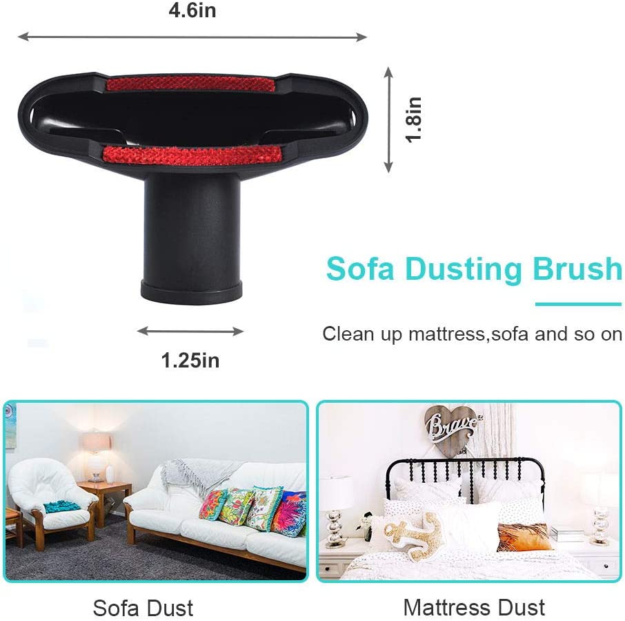 Universal Vacuum Attachments Accessories Cleaning Kit Hardwood Floor Dust Brush by Keepow