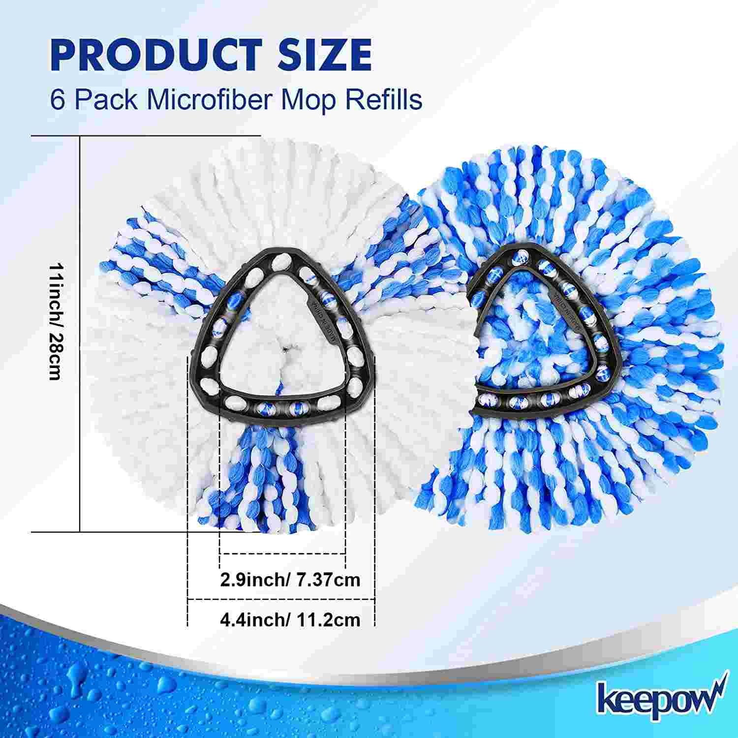 KEEPOW Vacuum Bags & Vacuum Belts Compatible with Oreck Vacuum Cleaner, 6 packs