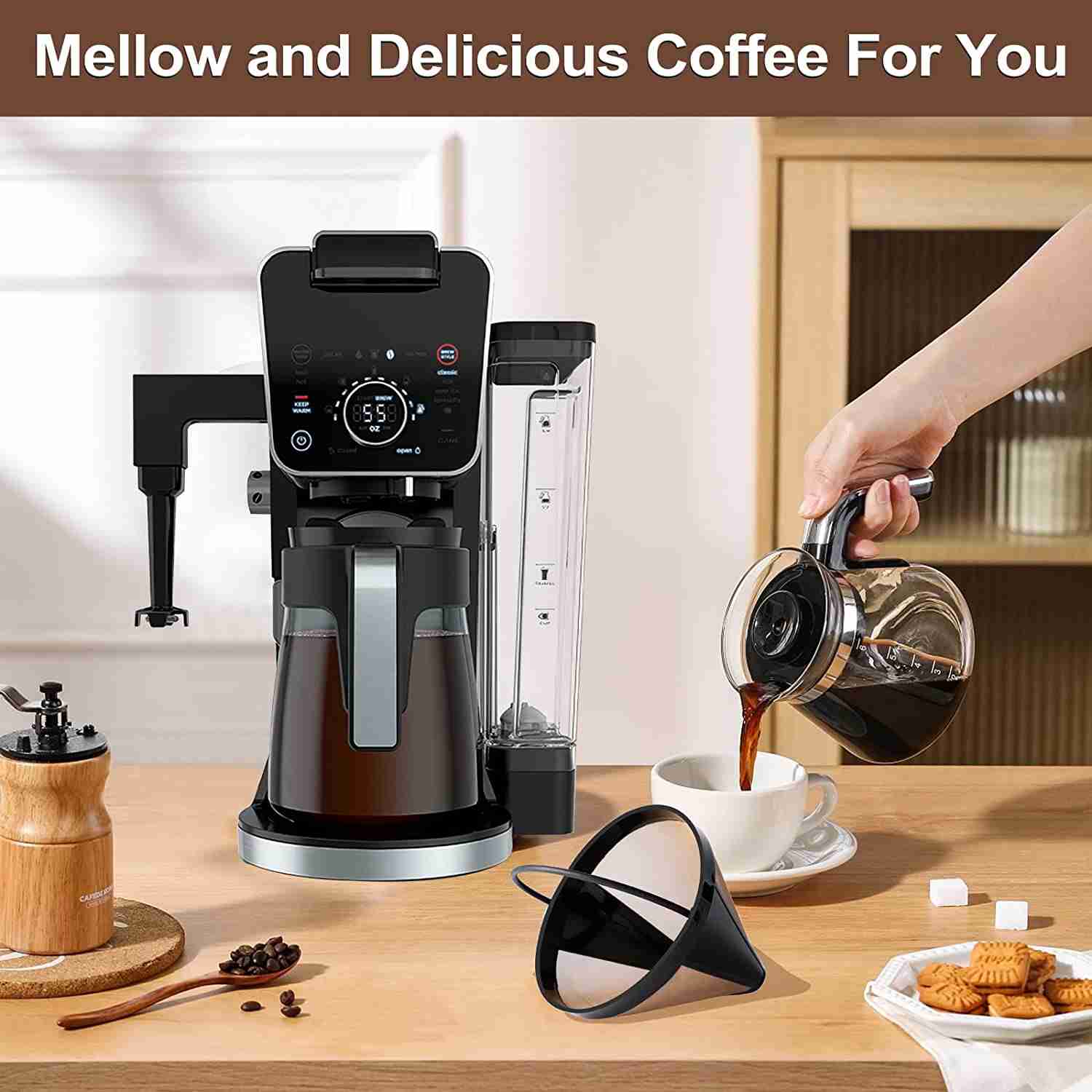 KEEPOW Reusable Cone Coffee Filters