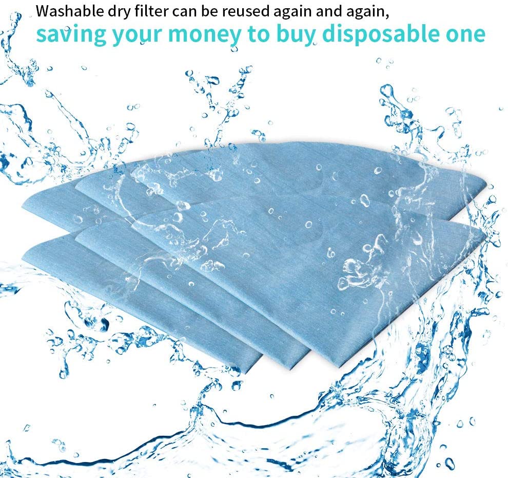 KEEPOW VF2002 Reusable Dry Vac Filters for Vacmaster Vacuum Cleaners