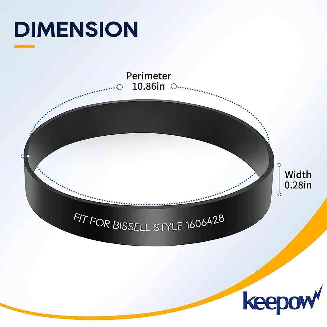 KEEPOW 0234B 2 Pcs Replacement Belts for Bissell