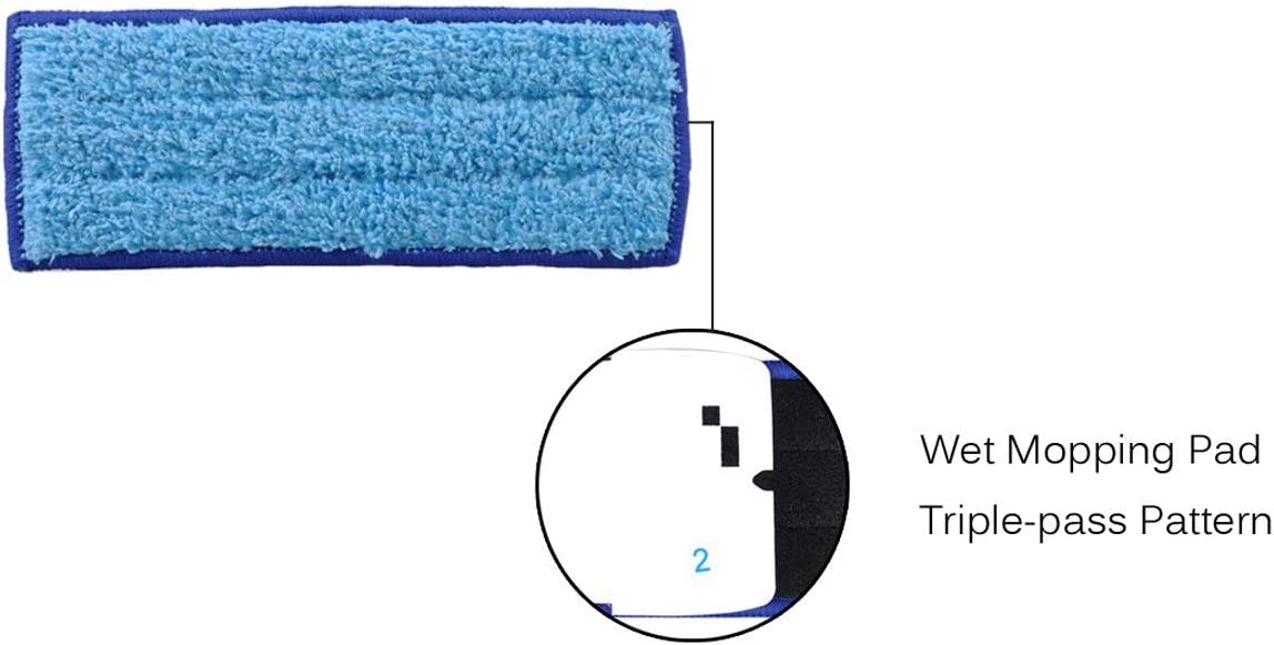 KEEPOW 2707M 3 Pcs Reusable Pads for iRobot Braava Jet