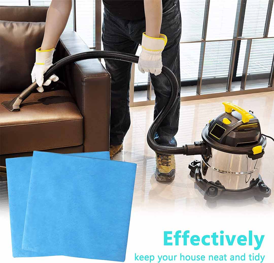 KEEPOW Reusable Dry Filters Bag Compatible with Stanley 1-6 Gallon Wet/Dry Vacuums, Part# 25-1217 (6 Pack)