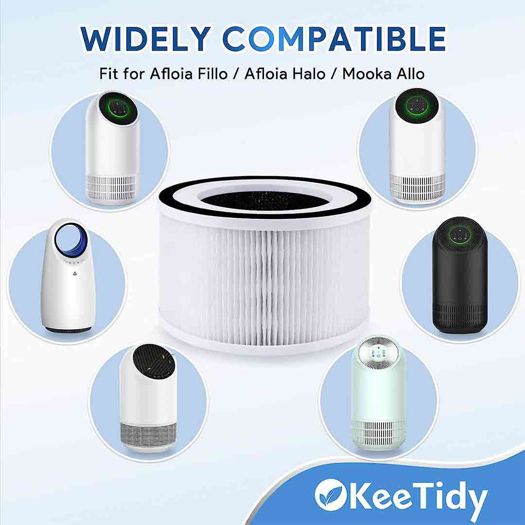KEEPOW H13 True Hepa Filter Replacement for Afloia Fillo Air Purifier