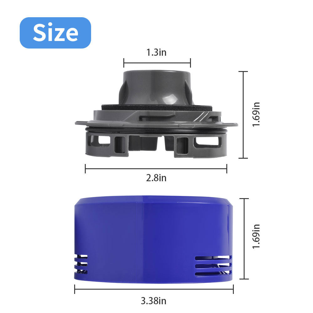 KEEPOW 1522V Post HEPA Filter Replacement & Motor Cover for Dyson