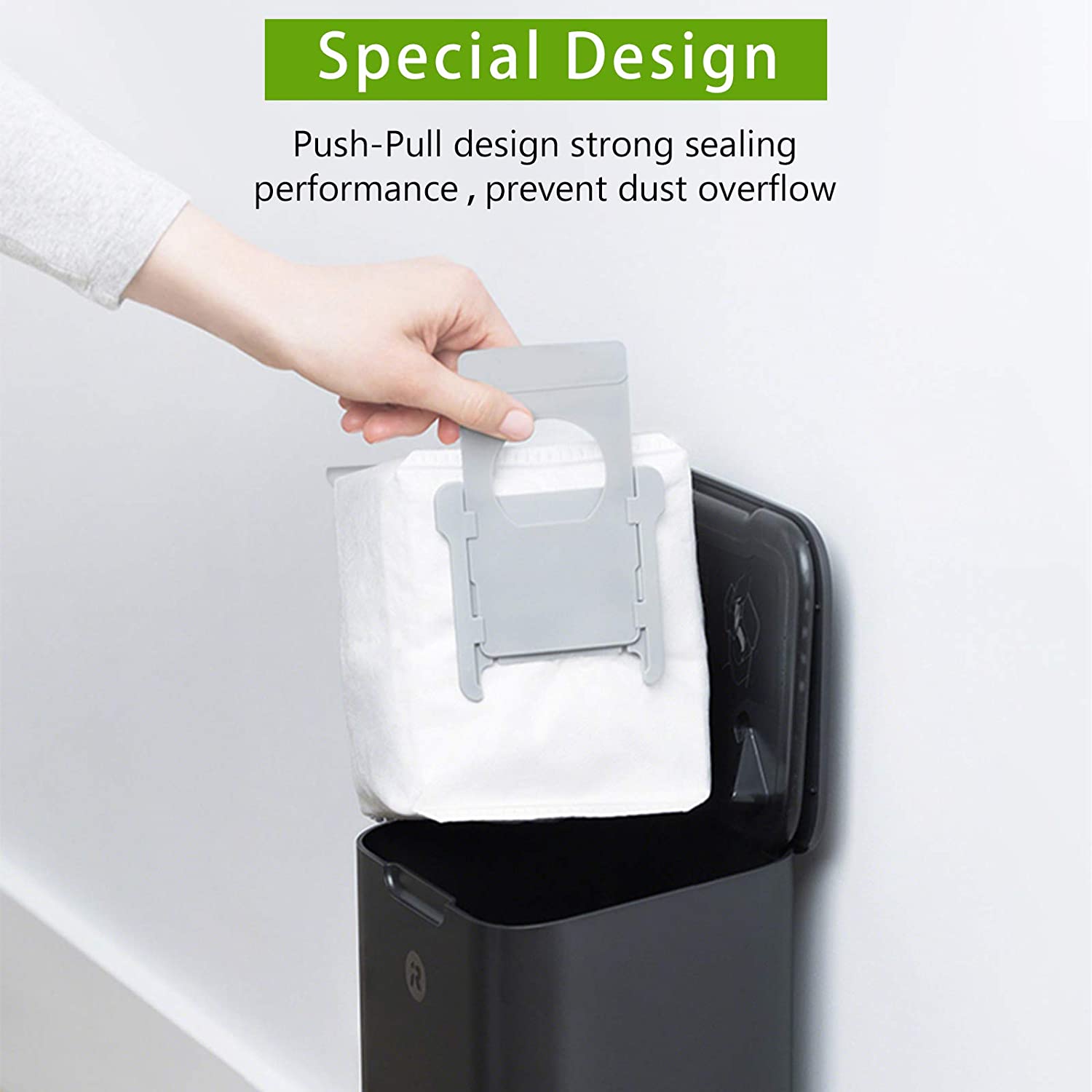 KEEPOW 2709D Reusable Replacement Bags for iRobot 6 Pcs