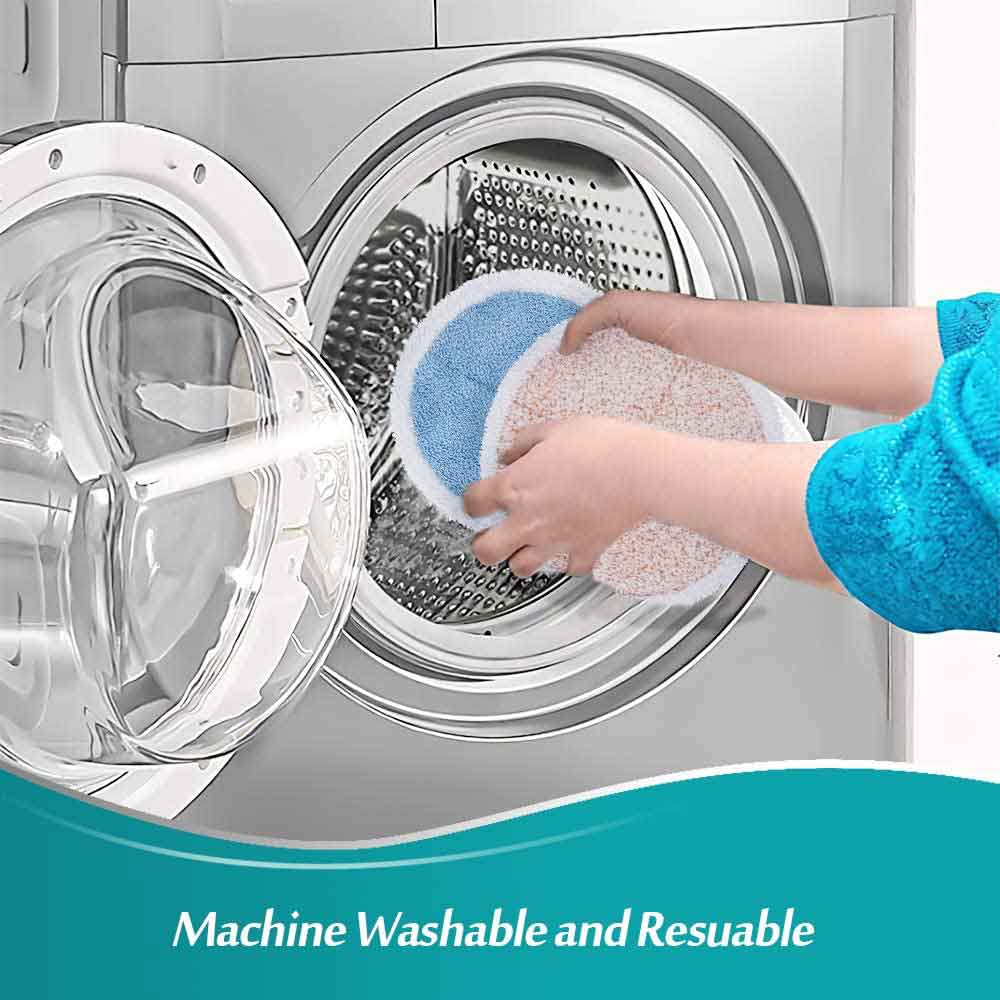 KEEPOW 0215M Spinwave Steam Mop Pads for Bissell 6 Pcs