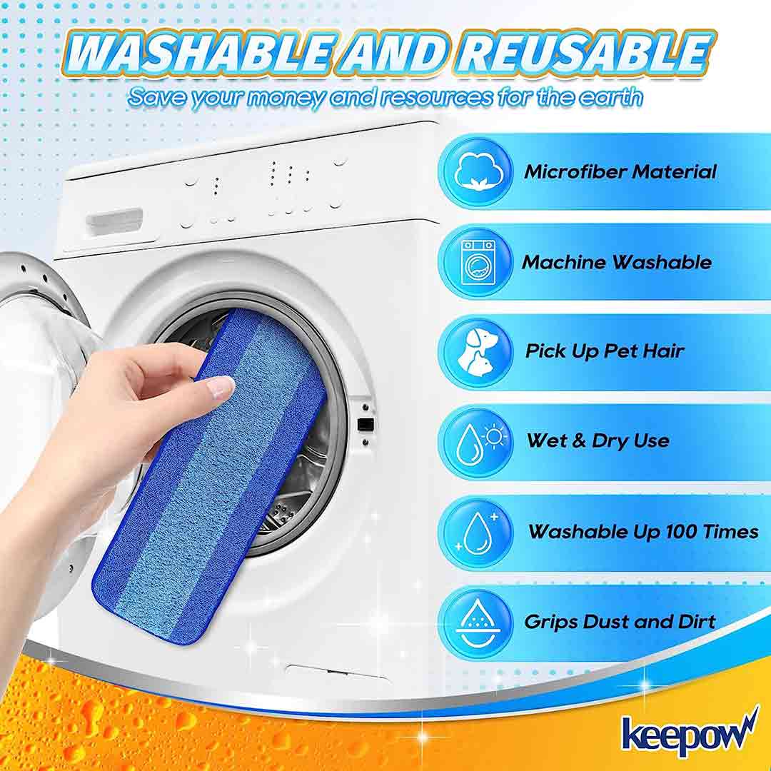 KEEPOW Mop Replacement Pads for Bona Premium Spray Mop 0401M