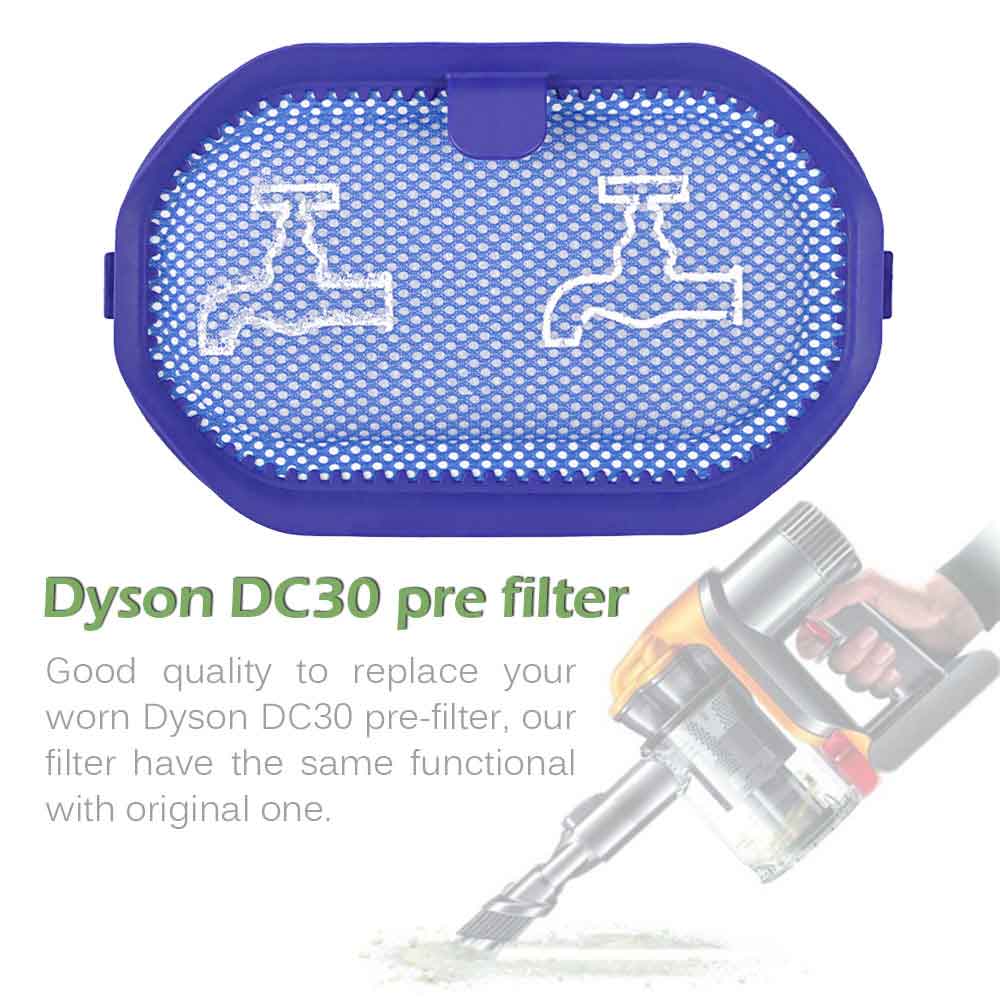 KEEPOW 1504F 2 Pcs Washable Pre-Filter Replacement for Dyson