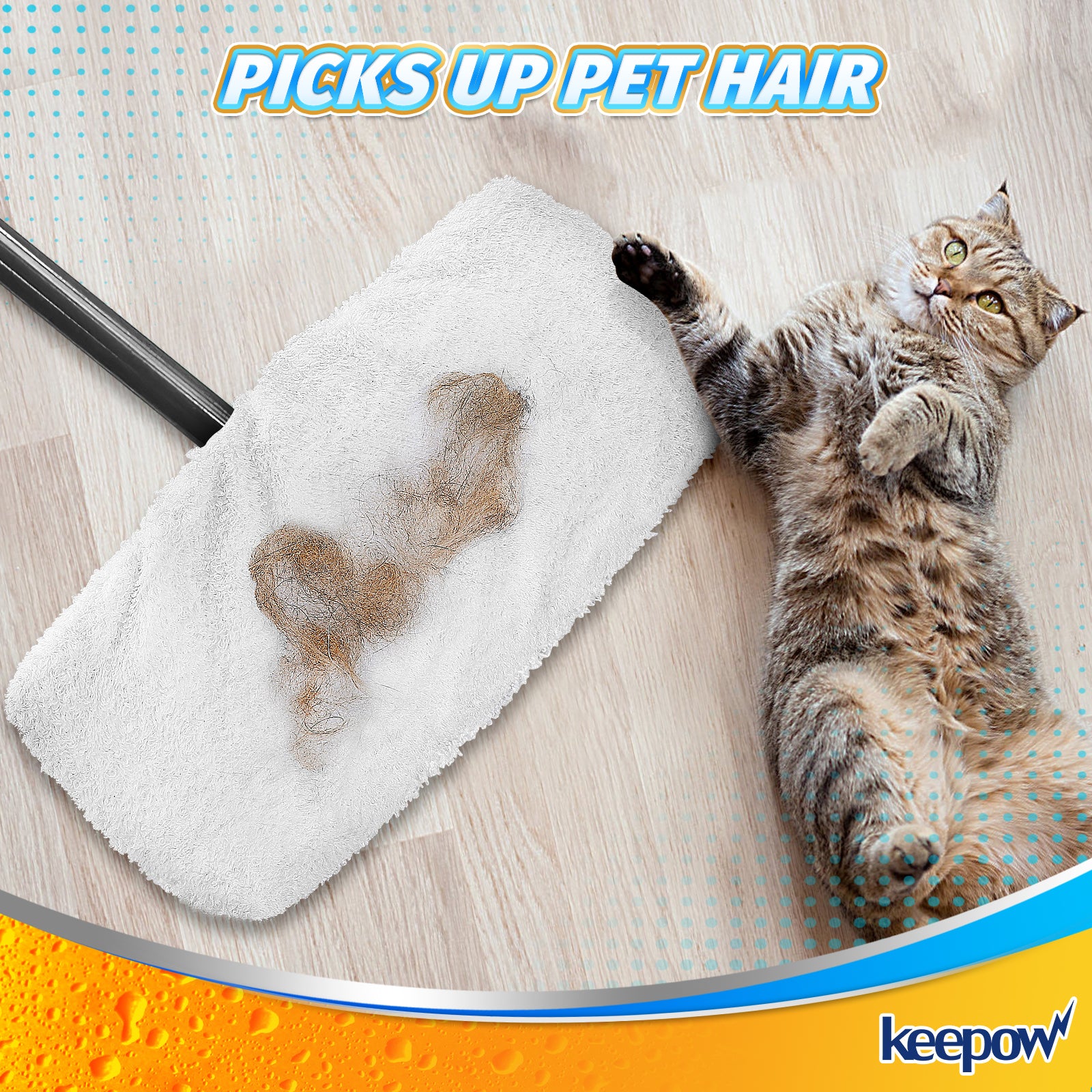 KEEPOW 4202M Replacements Mop Pads for O-Cedar 6 Pcs