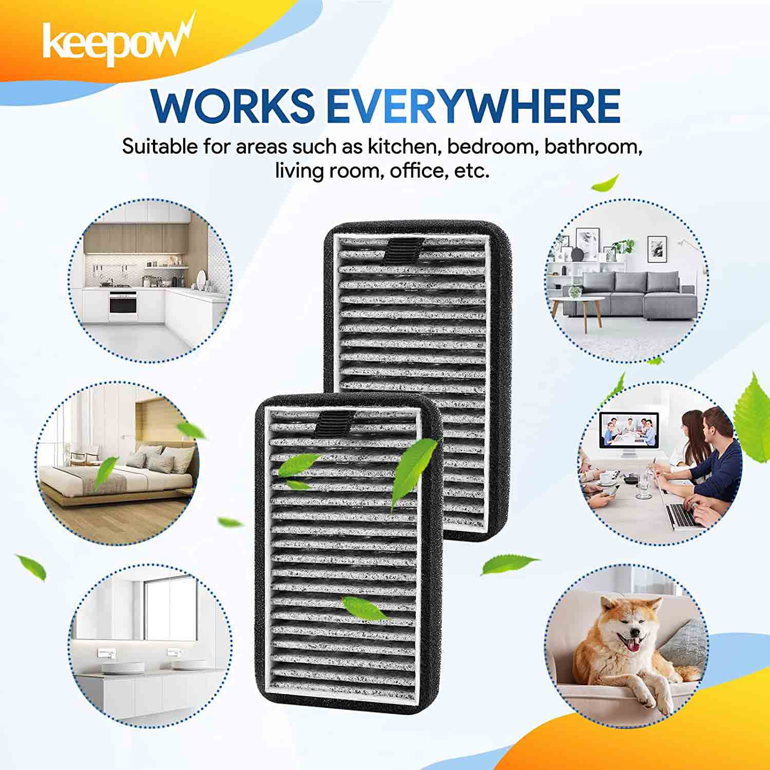 KEEPOW 9301F DSTx Air Purifier Filter for Clarifion 4 Pcs
