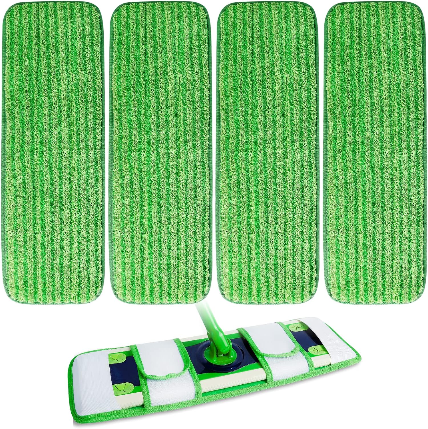 KEEPOW 5702M Microfiber Pads per tutti i moci piatti da 17*5 pollici confezione da 4 pezzi