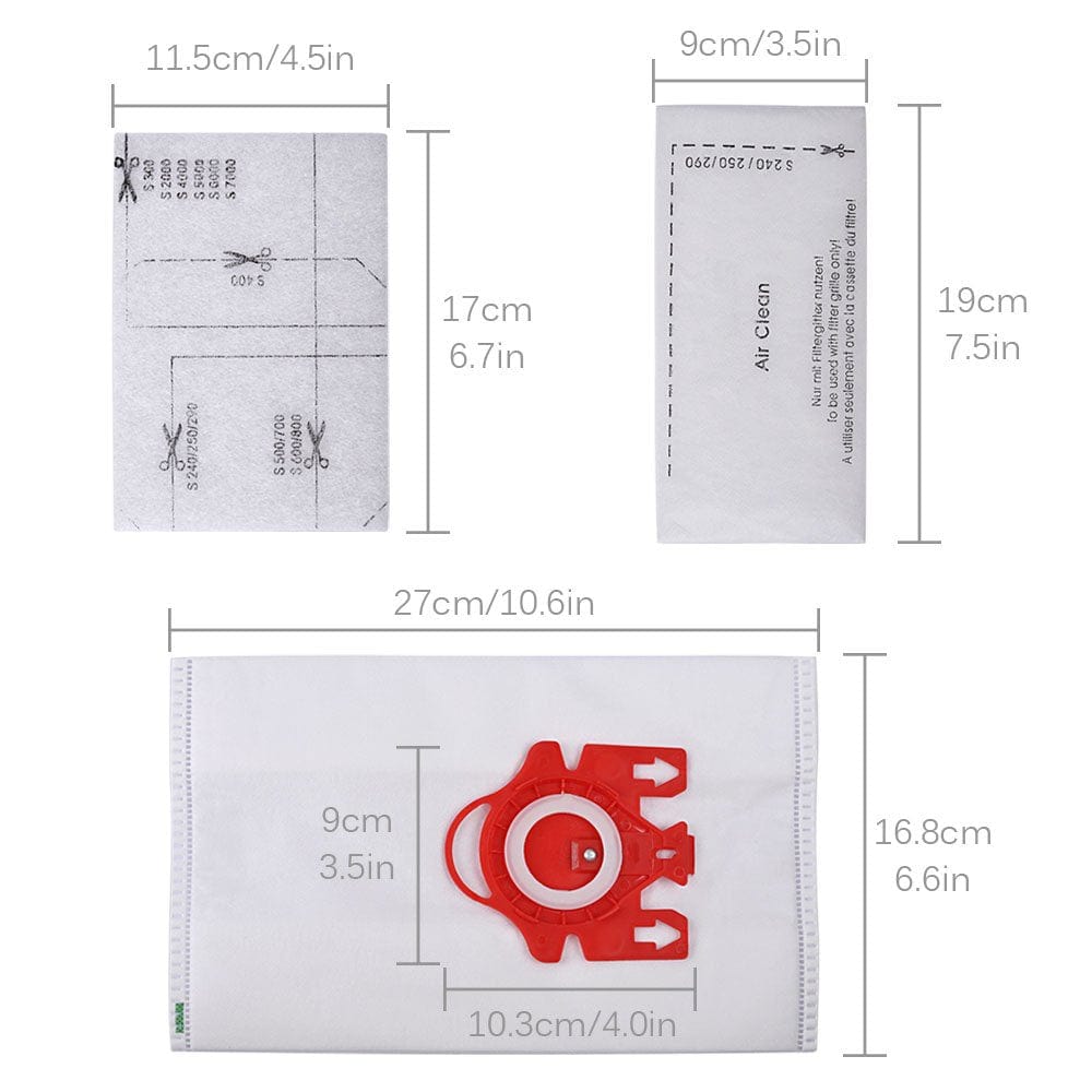 Filtro de bolsa de vacío KEEPOW para Miele
