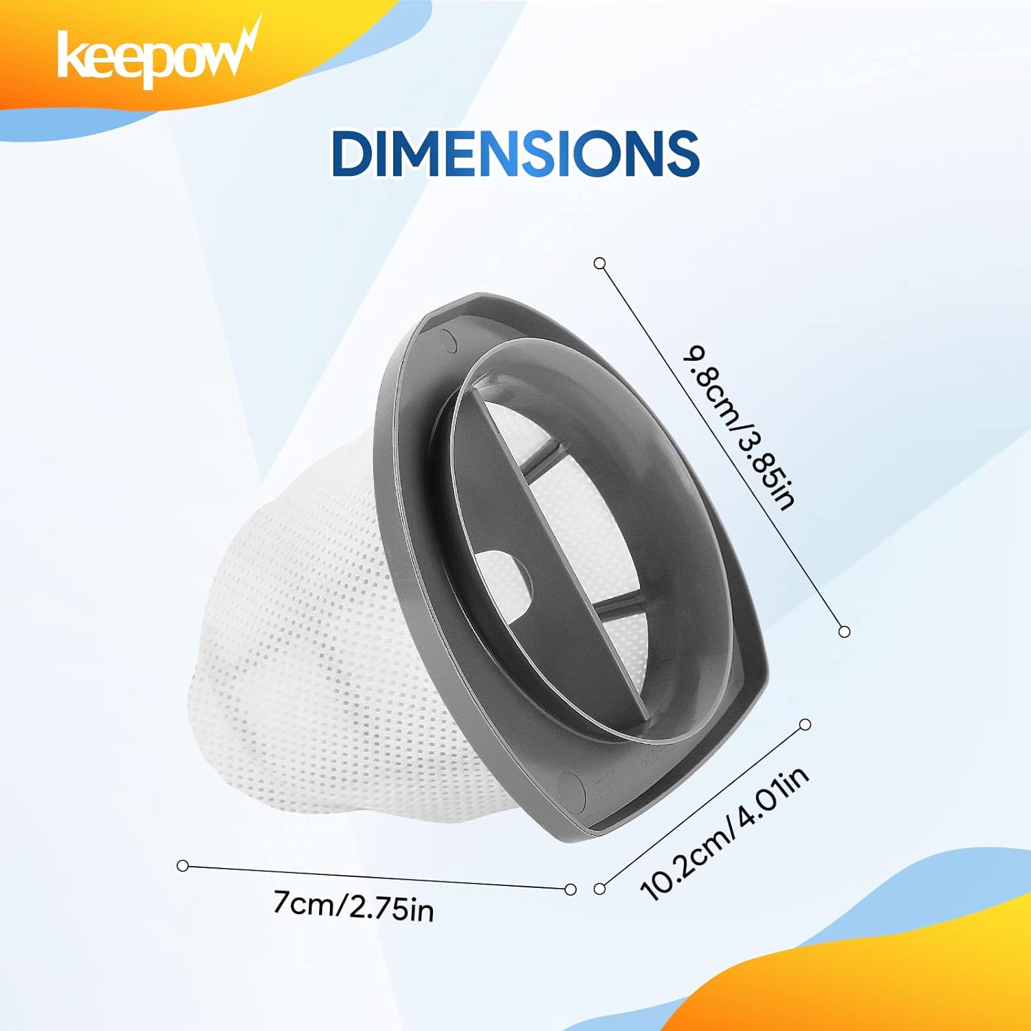 Keepow 0213F Vacuums Filter for Bissell 2033 Series 4 Pcs
