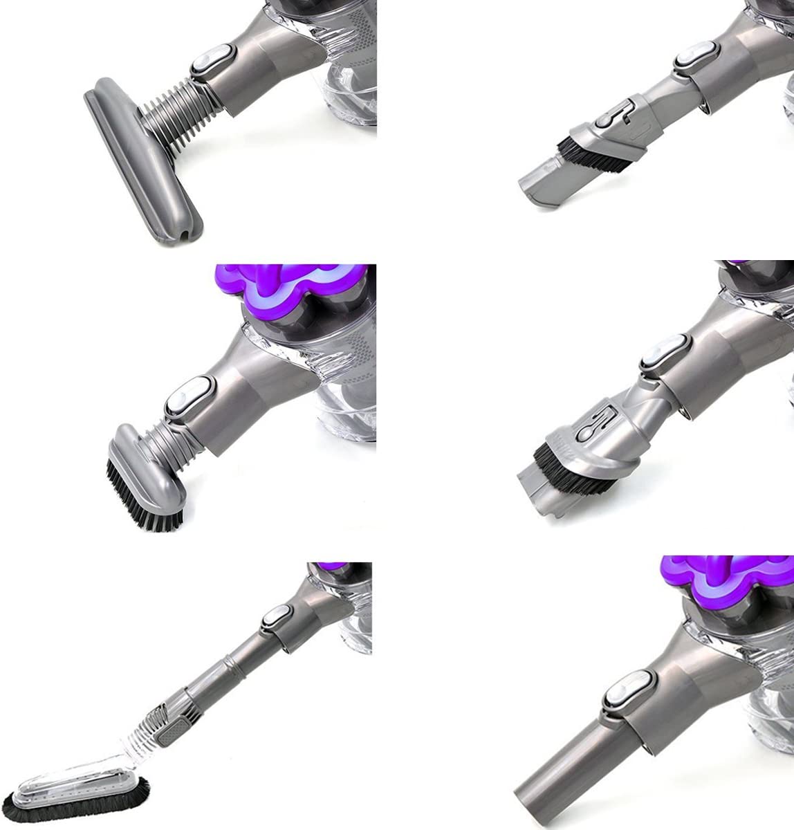 KEEPOW vacuum Attachment Kit for Dyson V6 DC44 DC33 DC35 DC39 DC58 DC59 DC62 DC61