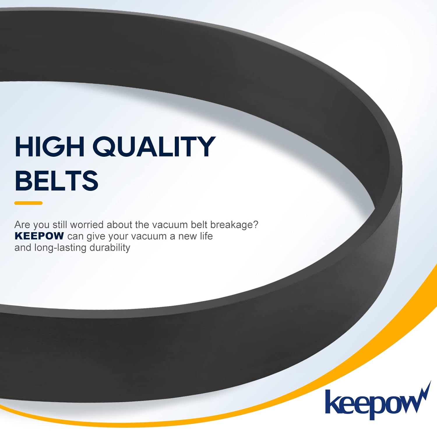 Keepow 0207B Vacuum Belts Fit for Bissell ProHeat 4 Sets