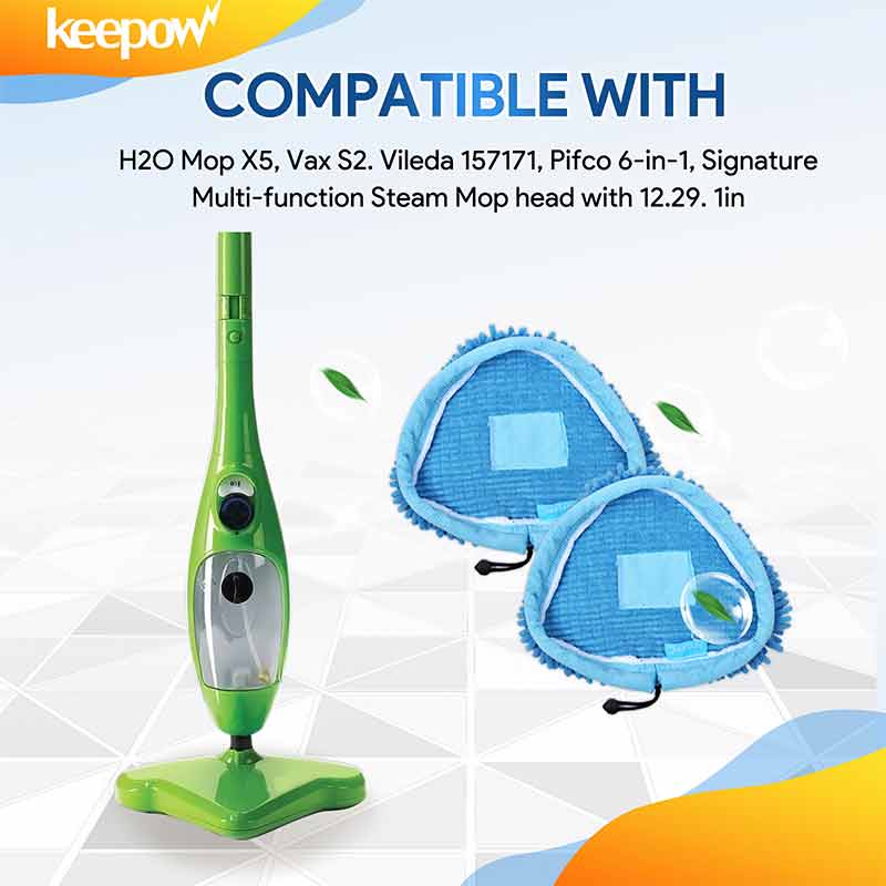 KEEPOW 5 Coral Microfibre Universal Steam Mop Pads