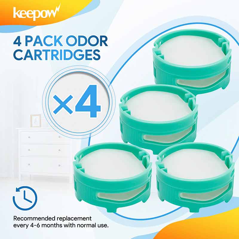 KEEPOW 4 Pcs Stratos Odor Neutralizer Cartridge for Shark