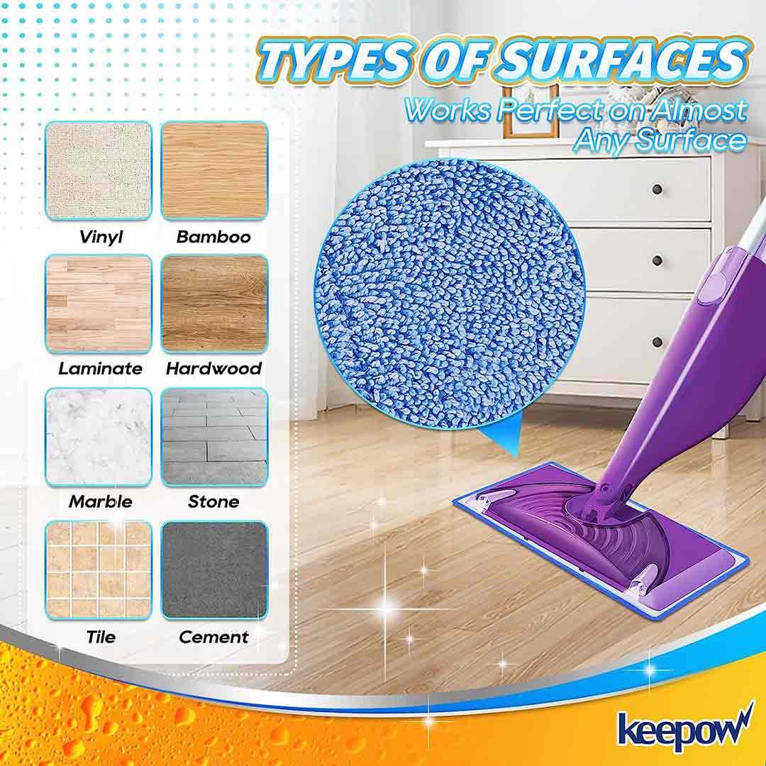 KEEPOW Reusable Wet Jet Pads Compatible with Swiffer