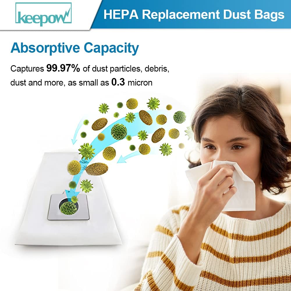 Keepow Vacuum Cleaner Bags for 200 400 600 Series
