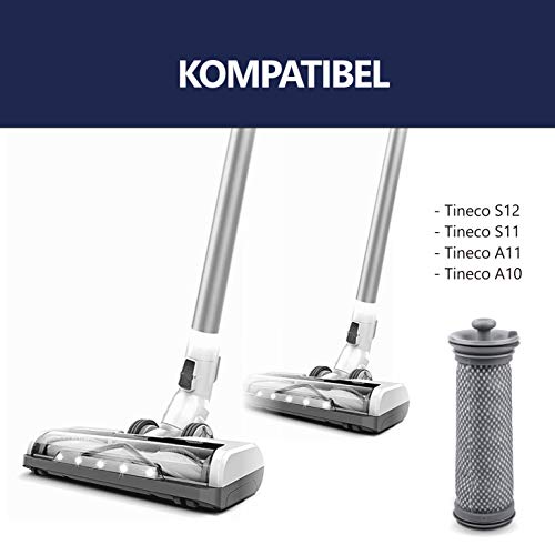 4 Filtri Di Ricambio Per Aspirapolvere Tineco – Compatibili Con A10, A11 Hero/Master, S11, S11 Tango EX, Pure ONE S12 – Lavabili E Riutilizzabili