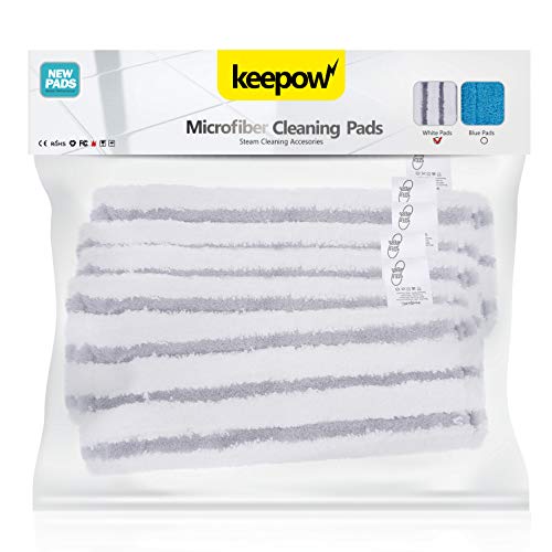 KEEPOW 2803M Set di 5 panni in microfibra compatibili con pulitore a vapore Kärcher EasyFix SC 2, SC 3, SC 4, SC 5, ugello per pavimenti, versione aggiornata, panni per pavimenti grigi