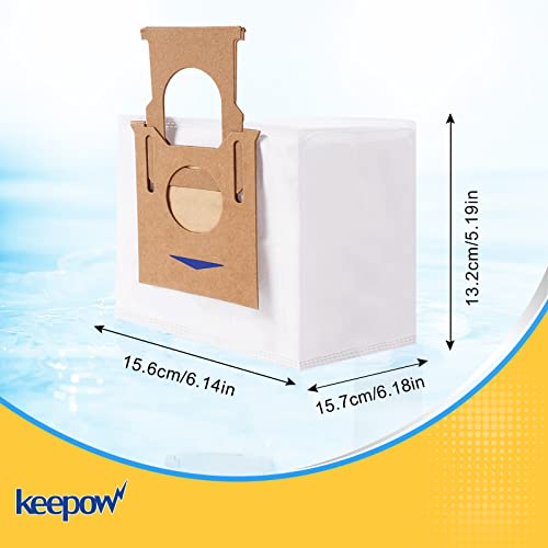 KEEPOW Lot de 5 sacs à poussière pour Ecovacs Deebot T9+ T9+ N8+ N8 Pro+ T8 T8+ T8 AIVI T8 AIVI+ DX93 DDX96 Yeedi K781+ Vac Aspirateur CH1918