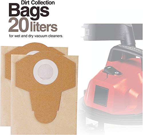 KEEPOW Lot de 10 sacs de collecte de saleté de 20 l pour aspirateurs Einhell Wet and Dry